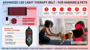 Ohmistry MultiWrap 3-in-1 Red Light Face & Body Therapy Device