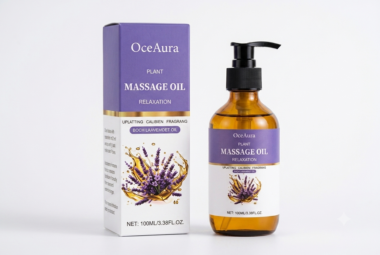 hmistry SommaSoothe lavender relaxing massage oil