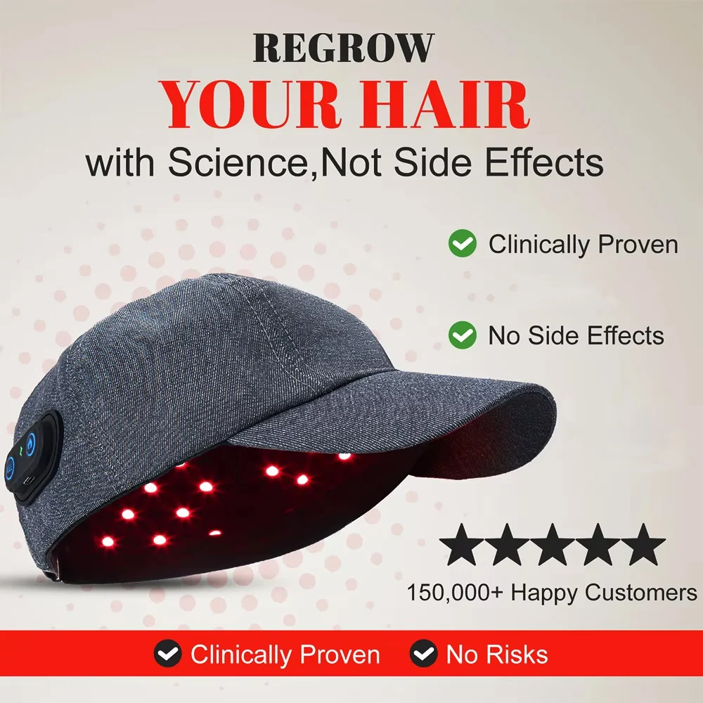 Ohmistry FolliGlow™ Red Light Therapy Hair Growth Cap - Image 8