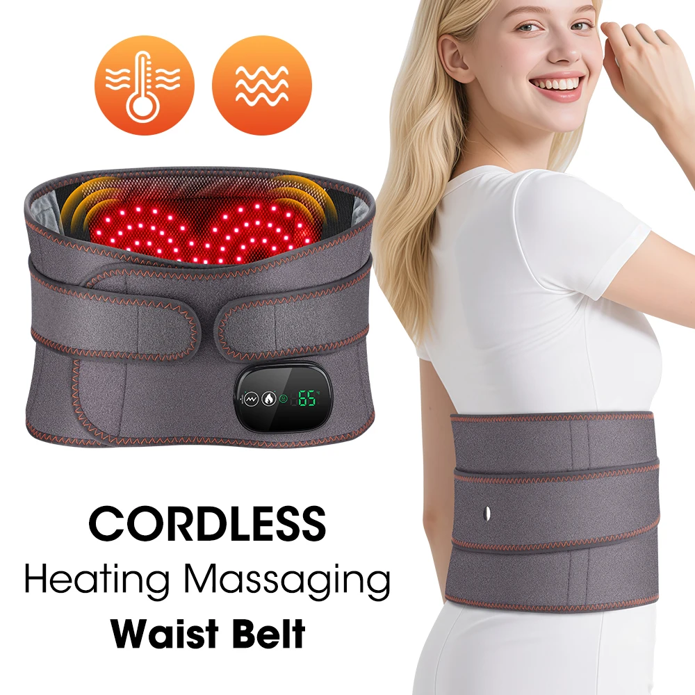 Ohmistry ThermoVibe™ Cordless Red Light Therapy & Massage Belt