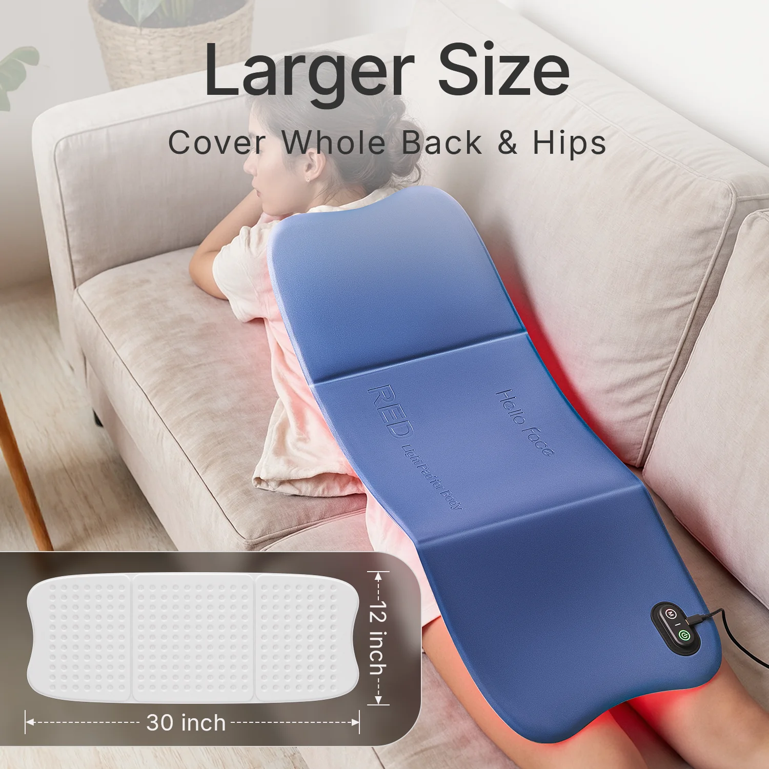 Ohmistry SommaGym™ 792-LED Full-Body Red Light Therapy Mat - Image 4