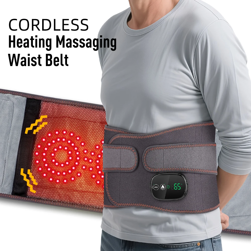 Ohmistry ThermoVibe™ Cordless Red Light Therapy & Massage Belt - Image 3