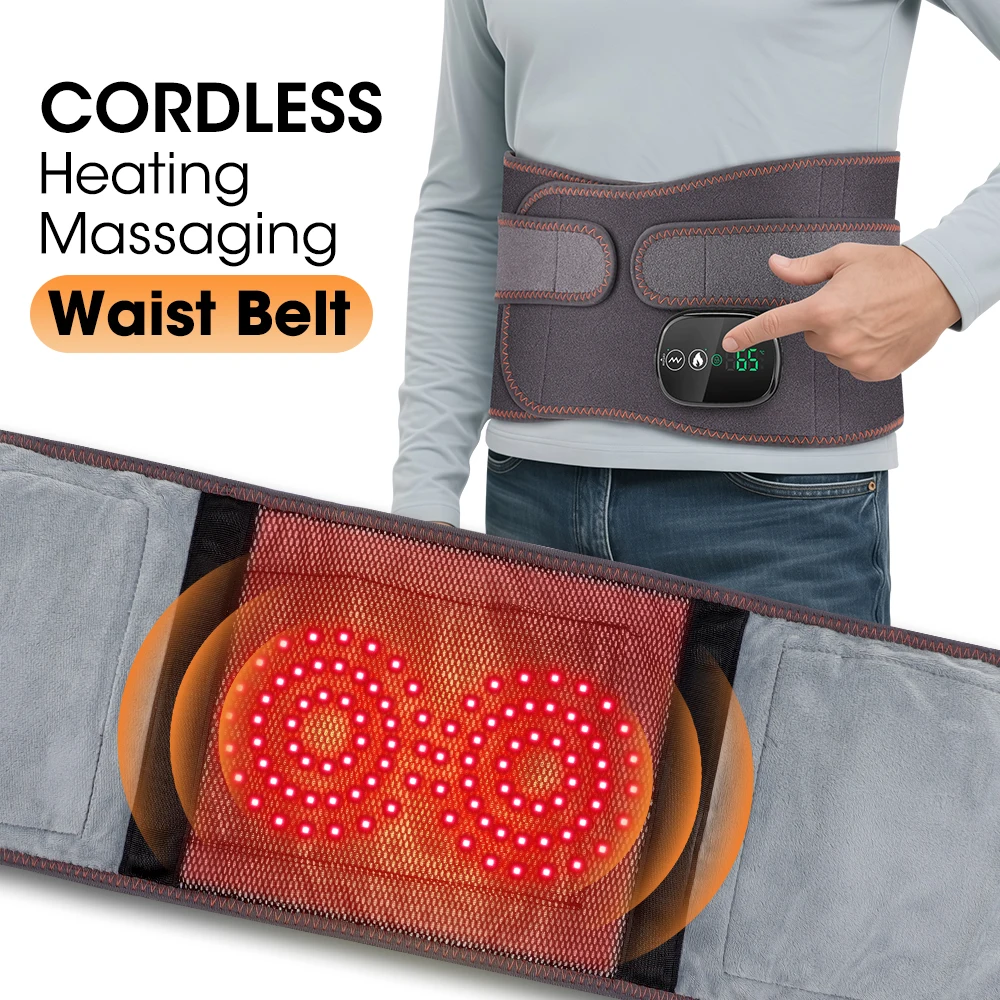 Ohmistry ThermoVibe™ Cordless Red Light Therapy & Massage Belt - Image 2