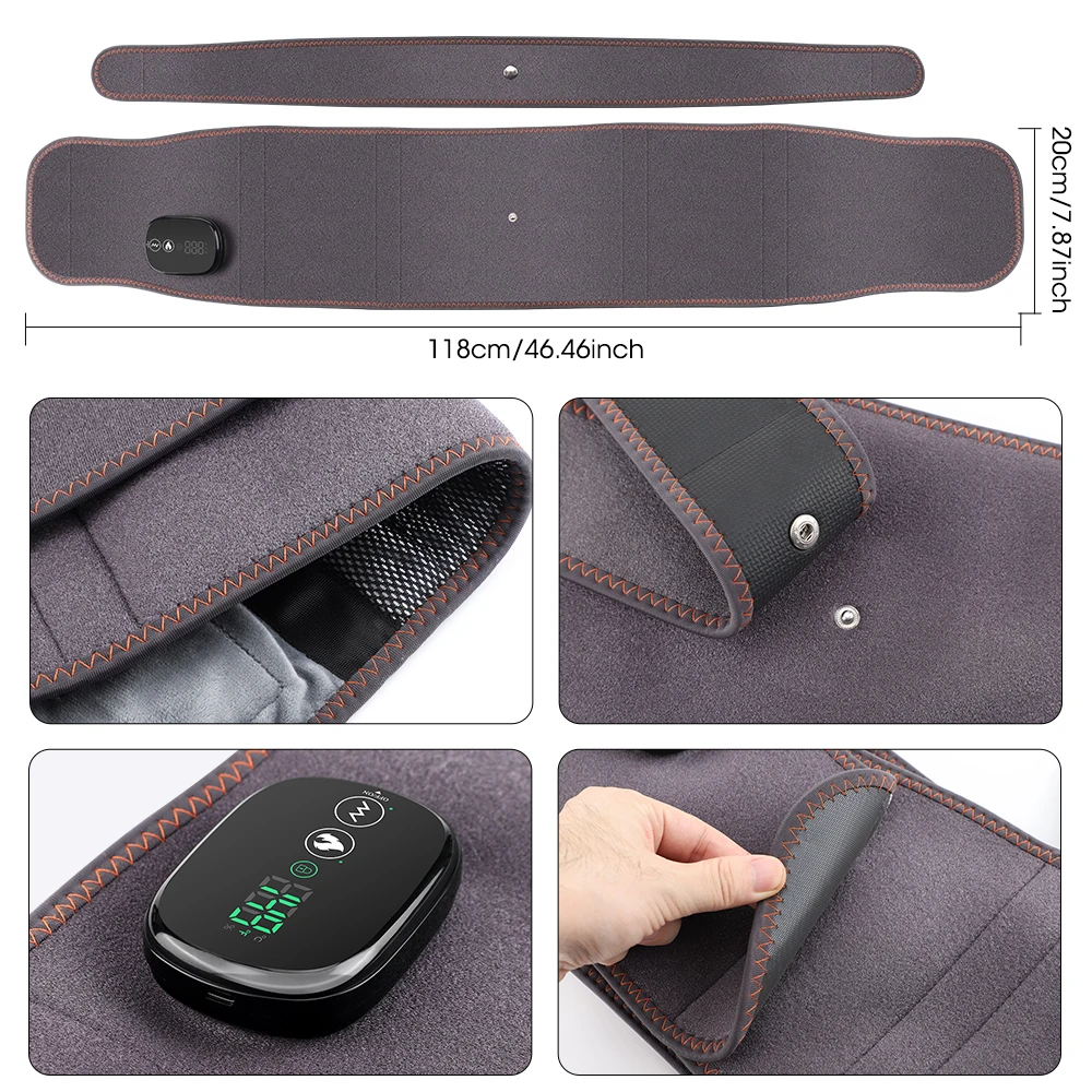 Ohmistry ThermoVibe™ Cordless Red Light Therapy & Massage Belt - Image 6