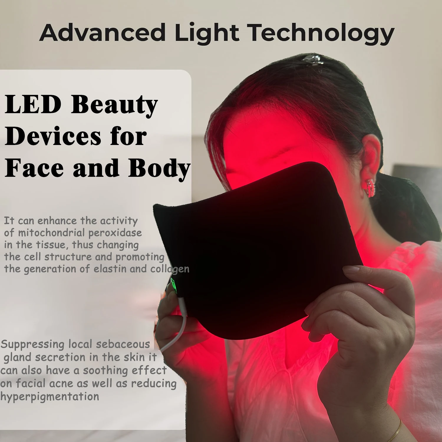 Ohmistry MultiWrap™ 3-in-1 Red Light Therapy Face & Body Device - Image 4
